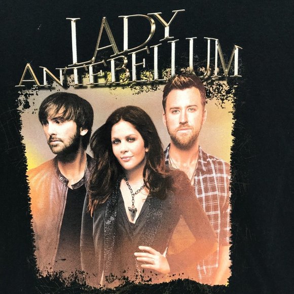 Lady Antebellum Mens Shirt XL Black Short Sleeve Concert Tee Band Tour Music - Picture 3 of 16